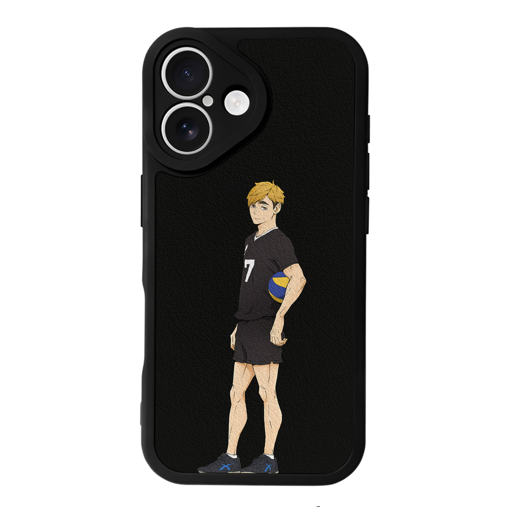 （画像用） ハイキュー!! Haikyu!! 【iPhone 16シリーズ対応】シリコンスマホケース（レザー調） 材質：シリコン